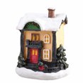 thumbnail image 1 of Pueblo De Nieve Led De Navidad Casa De Navidad Brillante Decoración De Cabaña De Cabaña De Resina Luminosa Para Decoración De Vacaciones Yuarrent HA042480-02, 1 of 6