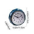 thumbnail image 3 of Blue Silent Snooze Bedside Alarm Clock Night Light Oversized Music Alarm Battery Operated Plastic, 3 of 6