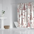 thumbnail image 2 of White Christmas Tree Pattern Shower Curtain 72"x72" ,Bathroom Decorative Shower Curtains Set with 12 Hooks,Modern Waterproof Washable Shower Curtain, 2 of 6