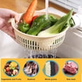 thumbnail image 4 of Cesta para lavar verduras, juego de cuenco colador de drenaje, lavabo y cesta para limpieza de alimentos y verduras, 4 of 5