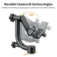 thumbnail image 5 of K&F CONCEPT Aluminum Alloy 360 Degree Panoramic Gimbal Tripod Head with 1/4'' Standard Quick Release Plate, 5 of 10