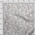 thumbnail image 3 of oneOone Silk Tabby Brown Fabric Floral Sewing Fabric By The Yard Printed Diy Clothing Sewing Supplies 42 Inch Wide, 3 of 4