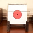thumbnail image 6 of Vinyl Record Storage Holder Large Capacity Display Stand With Clear Acrylic Ends Modern Solid Wooden LP Album Deskop Rack, 6 of 9