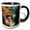 Black/White, variant on 3drose, the Woman in a Magical Mushroom Forest Ai Generated Art, 15oz Mug