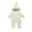 White, variant on GYRATEDREAM 0-2T Toddler Baby Girls Boys Zipper Down Jumpsuits Winter Warm Hooded Romper Snowsuit Windproof Outwear