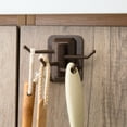 thumbnail image 3 of UDIYO Rotary Self-adhesive Wall Trackless Hook Kitchen Bathroom Door Towel Bag Rack, 3 of 7