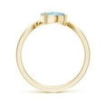 thumbnail image 2 of ANGARA Natural Pear Aquamarine Wave Shank Solitaire Engagement Ring in 14K Yellow Gold for Women (Size-7x5mm) | March Birthstone, Anniversary, Jewelry Gift for Women | Natural Aquamarine Ring, 2 of 10
