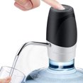 thumbnail image 2 of 1 paquete de bomba de agua para botella de 5 galones, dispensador de botella de agua con carga USB con interruptor, ajuste universal para el hogar, cocina, oficina y exteriores, 2 of 7