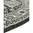 thumbnail image 6 of Unique Loom Outdoor Aztec Collection Area Rug - Chalca (5' 3" x 7' 10" Oval Charcoal Gray/Ivory), 6 of 7