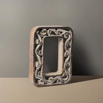 HANDMADE ECO-FRIENDLY "0" WOOD NUMERIC NUMBER FOR WALL MOUNT & TABLE TOP DÉCOR, Gray Antique Color, Traditional Design, WOOD NUMERIC Number For Study Room, Kids Room, Living Room, Hall, Cabin, Offices