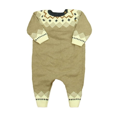 

Pre-owned Next Boys Ivory | Brown | Navy Long Sleeve Outfit size: 6-9 Months