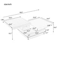 thumbnail image 7 of Rotatable Top Coffee Table, Modern Square Coffee Table with Wood Grain Design, 1 Hidden Storage Space for Living Room, 7 of 7