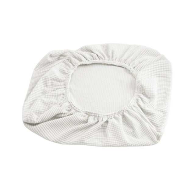 Fundas resistentes y lavables para cojines individuales de sofá y chaise longue de terciopelo. Blanco
