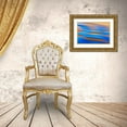 thumbnail image 3 of Mahan, Kathy 32x23 Gold Ornate Wood Framed with Double Matting Museum Art Print Titled - Electric Blue II, 3 of 4