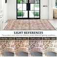 thumbnail image 6 of 8x10 Large Bedroom Rug for Living Room Traditional Oriental Print Stain Resistant Non-Shedding Washable Non-Slip Carpet for Office/Kitchen (Beige), 6 of 9