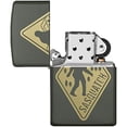 thumbnail image 4 of Zippo Sasquatch Crossing Sign Green Matte Pocket Lighter, One Size, 4 of 6