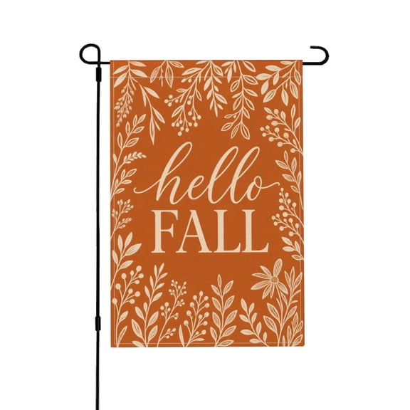 12x18 Fall Garden Flag with Floral Design for Outdoor Decor