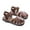 Brown, variant on TAIAOJING Toddler Child Shoes Girls Sandals 2025 New Summer Close Toe Woven Roman Shoes Kids Soft Soled Beach Shoes Birthday 28