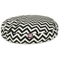 thumbnail image 2 of Majestic Pet | Chevron Round Pet Bed For Dogs, Removable Cover, Black, Small, 2 of 6