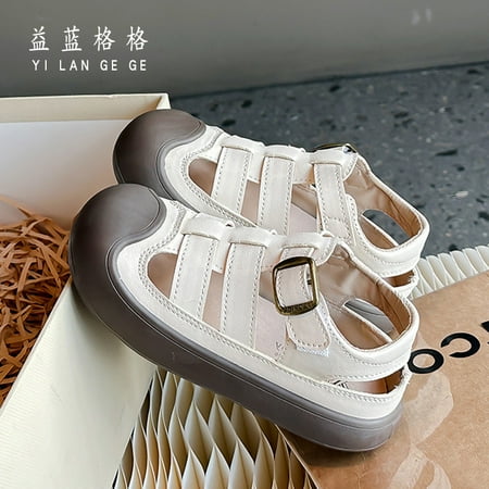 

Children‘s Sandals Anti-kick Soft Sole Anti-slip Girls‘ Summer Shoes Hollow Frame Shoes Fashion Student Shoes Children‘s Shoes