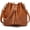 Brown, variant on Womens Mini Bucket Bag Leather Drawstring Handbag Tassel Shoulder Purse Retro Crossbody Wallet with Adjustable Straps