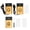 Gold, variant on NFTIGB Smart Wireless Doorbell Kit Two Way Audio Calls 2 Outdoor Receivers 1 Indoor Transmitter Home Security System For Residential Use Silver (6.69 inches / 17 cm)