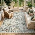 thumbnail image 5 of Moynesa Insect 6'x9' Area Rugs Washable Rug for Living Room Soft Natural Bedroom Rug Large Bug Accent Carpet for Dining Room Sunroom Playroom Stain Resistant Non Slip, Beige, 5 of 12