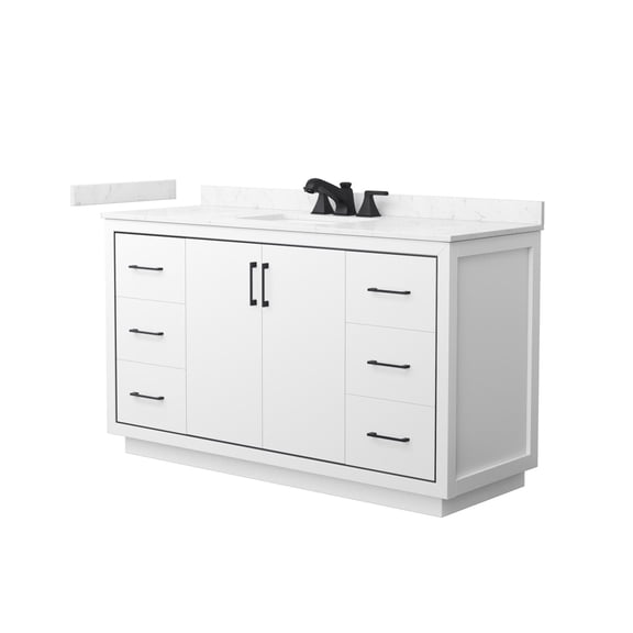 Wyndham Collection Wcf1111-60S-Vca-Us3mxx Icon 60" Free Standing Single Basin Vanity Set -