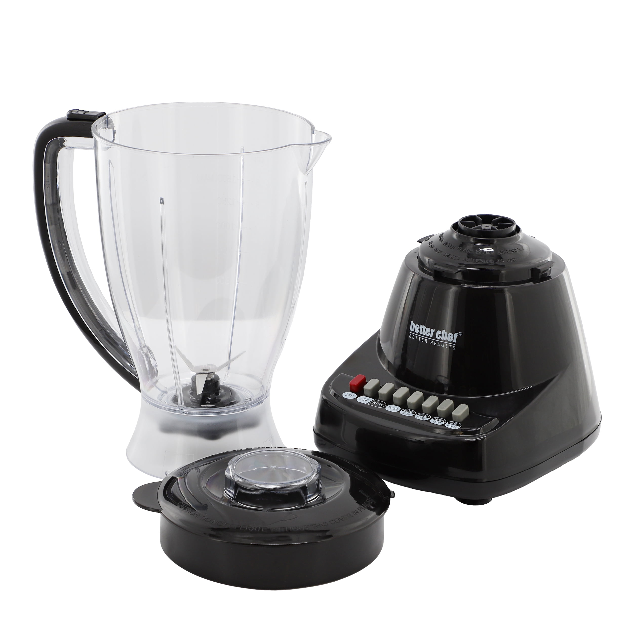 Better Chef 400-Watt 10-Speed Blender W/ BPA-Free Blending Jar in Black