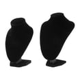thumbnail image 1 of 2Pcs Velvet Jewelry Bust Stand Retail Countertop Pendant Display Figures, 1 of 8