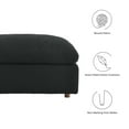 thumbnail image 6 of Modway Commix Upholstered Boucle Fabric & Solid Wood Ottoman in Black, 6 of 8