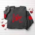 thumbnail image 4 of Bovxnpu Valentines Sweatshirts for Women Heart Sweater Crewneck Long Sleeve Shirts Valentine Outfits Love Theme Graphic, 4 of 5