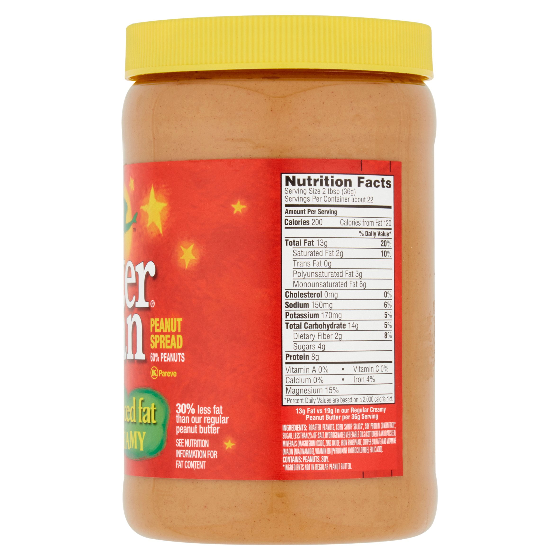 peter pan peanut butter nutrition facts