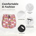 thumbnail image 6 of Picia Cartoon Chicken Pattern Women's 2 in 1 Athletic Running Shorts High Waisted Workout Casual Gym Sweat Shorts with Comfy Liner Zipper Pockets-, 6 of 9