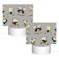 thumbnail image 2 of Mugman Cuphead Ms. Chalice Acrylic Night Light Adjustable 3 Light Modes USB Cable Lamp Light Display Base Rectangular LED Light For Bookshelves Desk Bedside Tables Bedroom Child Room, 2 of 9