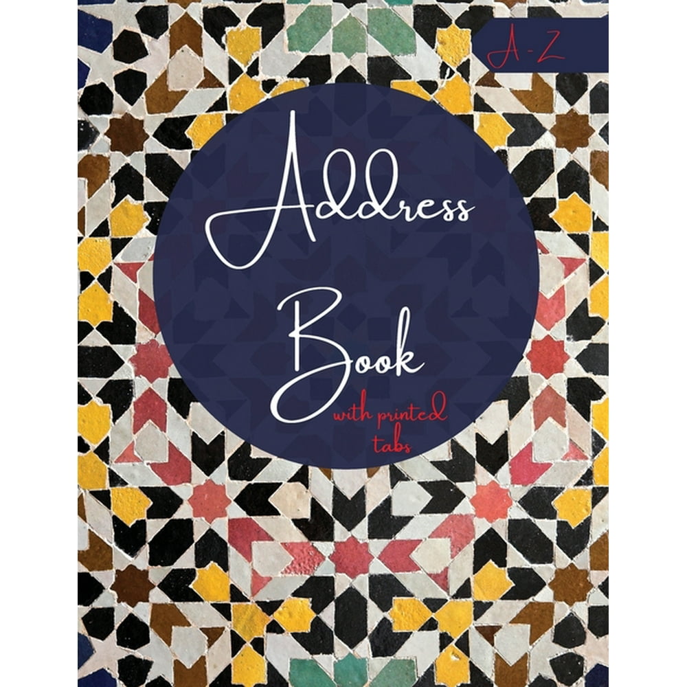 Address Book with Printed Tabs Contact Organizer with Alphabetical