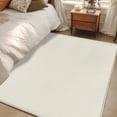 thumbnail image 5 of Cream Solid Color Area Rugs Collection 4'x6', Aesthetics Contemporary Luxury Non Slip Indoor Rectangle Throw Runner Rug Floor Mat Carpet for Living Room Dining Table Bedroom Nursery, 5 of 9