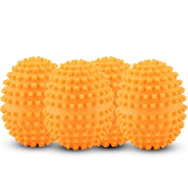 Reusable Dryer Ball,4Pcs/Set Orange Reusable Dryer Oval Dryer Balls Dryer Balls Unmatched Quality
