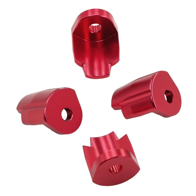 Xuanheng 4Pcs Shock Absorber Cap Aluminum for 1/14 RC Car Simple Assembly Red