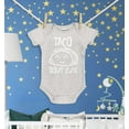 thumbnail image 3 of Shop4Ever Taco Bout Cute Baby's Bodysuit Infant Cotton Romper 6 Months Heather Grey, 3 of 5