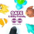 thumbnail image 4 of Tub Works Mold Free No Hole Bath Toys, 6 Pack, Rainforest, 4 of 9