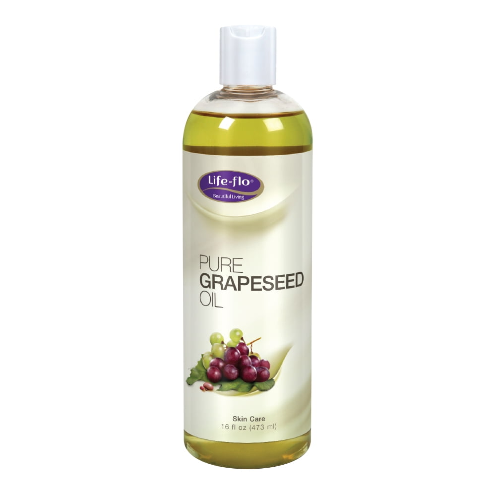LifeFlo Pure Grapeseed Oil For Skin & Hair, Aromatherapy, Massage