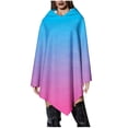 thumbnail image 2 of Pincandy Women Poncho Style Hoodie Sweater Fleece Cover Up for Cold Weather, 2 of 7