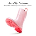 thumbnail image 4 of Botas de lluvia impermeables con brillo DREAM PAIRS para niños, talla 11, 4 of 5