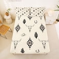 thumbnail image 5 of jejeloiu Aztec Bull Skull Western Full Size Sheets Kids,Tribal Desert Print Bed Sheets For Boy,4pcs, 5 of 6