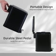 thumbnail image 6 of CL.HPAHKL Small Bathroom Trash Can with Soft Close Lid, 1.3 Gallon Stainless Steel Garbage Can with Removable Inner Bucket, Foot Pedal, Mini Trash Bin for Toilet, Home Office (Black), 6 of 7