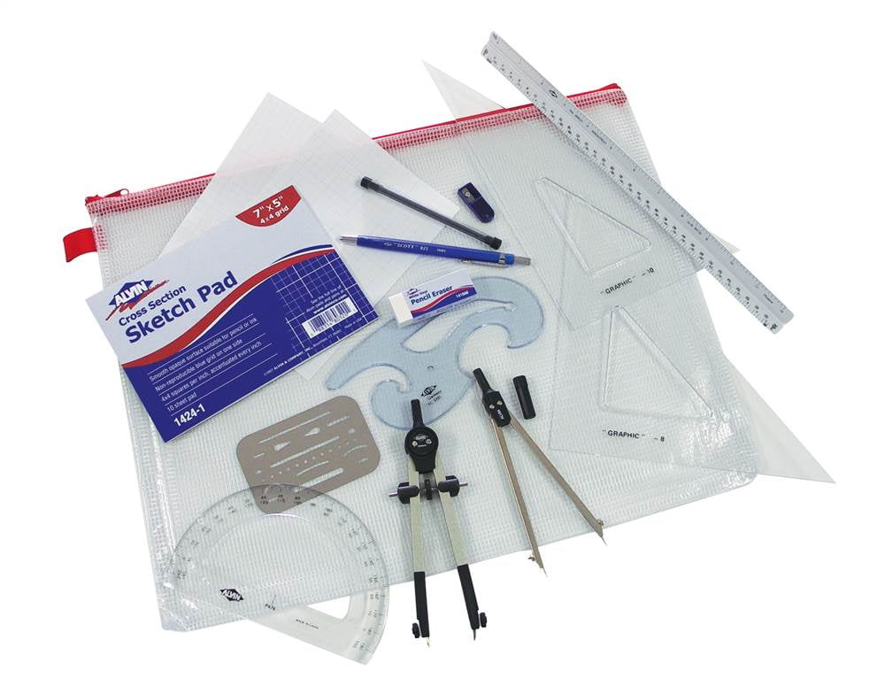Alvin Basic Beginner’s Drafting Architects’ Kit - Walmart.com