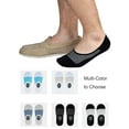 thumbnail image 2 of BadPiggies 10 Pairs Mens No Show Socks, Loafer Sneakers Low Cut Invisible Socks With Non Slip Grips (Black), 2 of 7
