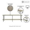 thumbnail image 4 of Manhattan Comfort Celine Side Table Console from Engineered Wood in Gray/Black, 4 of 13