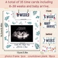 thumbnail image 2 of Sonogram Picture Frame Leaf and Wildflower Ultrasound Picture Frame with Baby Countdown Weeks for DIY 4x3 Ultrasound Photo Bear Pregnancy Gifts for DIY Expecting Parents Pregnancy Announcement, 2 of 6